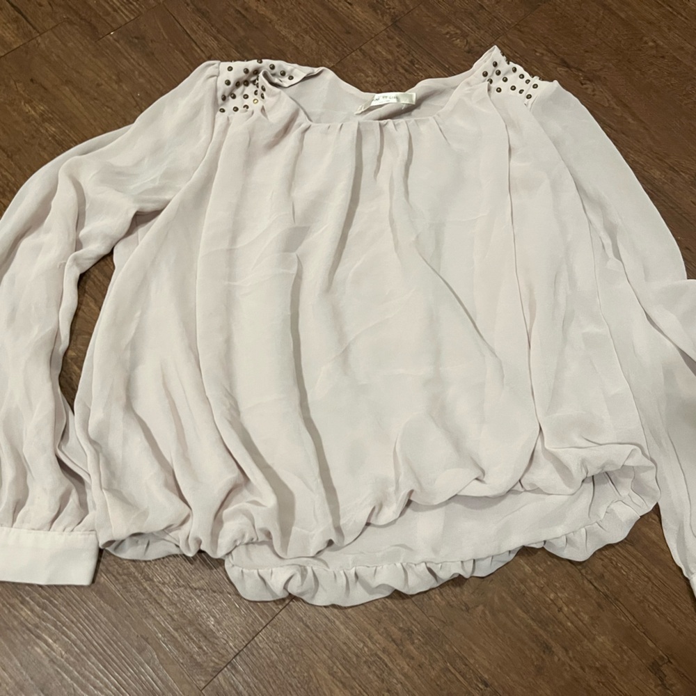 Women's Long Sleeve Blouse - Cream